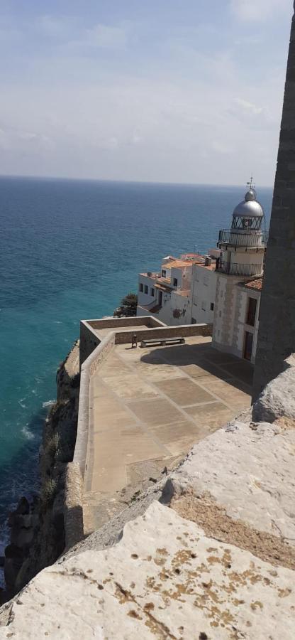 Charmant Appartement Avec Vue Sur Le Chateau De Peñíscola Exteriör bild