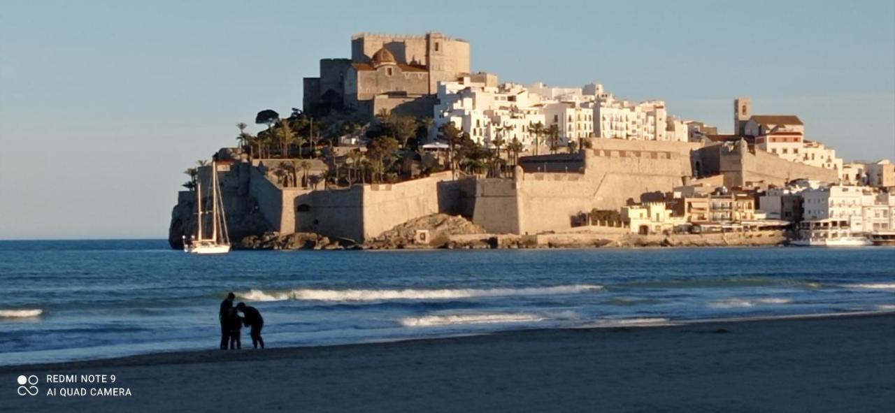 Charmant Appartement Avec Vue Sur Le Chateau De Peñíscola Exteriör bild