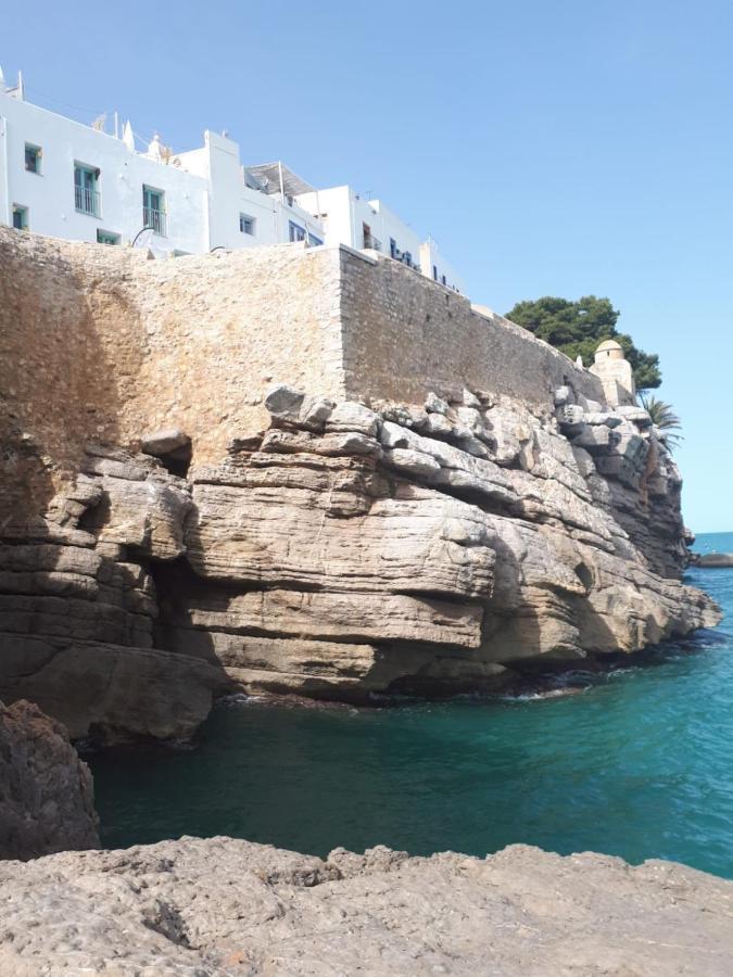 Charmant Appartement Avec Vue Sur Le Chateau De Peñíscola Exteriör bild